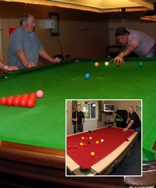 5 Snooker Tables 1 Pool Table 37 Club